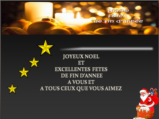 BONNES FÊTES de NOEL et de FIN D'ANNÉE